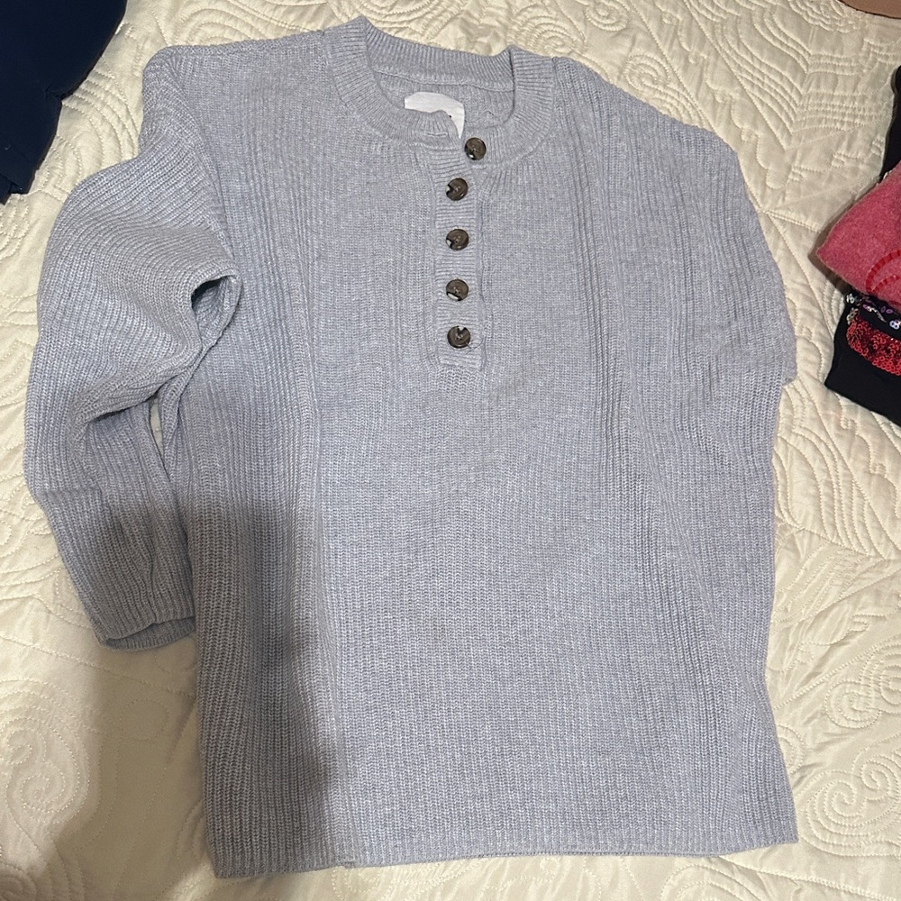 Aerie Women’s Light Gray Crewneck Sweater